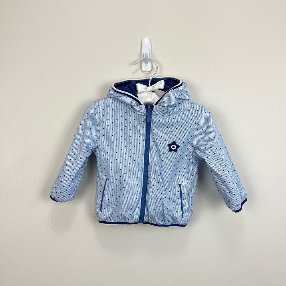 Mayoral Baby Reversible Blue Jacket 2-4 Months - Picture 2 of 7